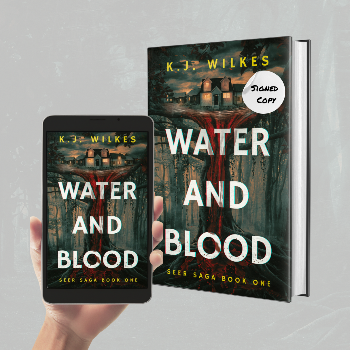 Water and Blood Signed Paperback and E-book Bundle